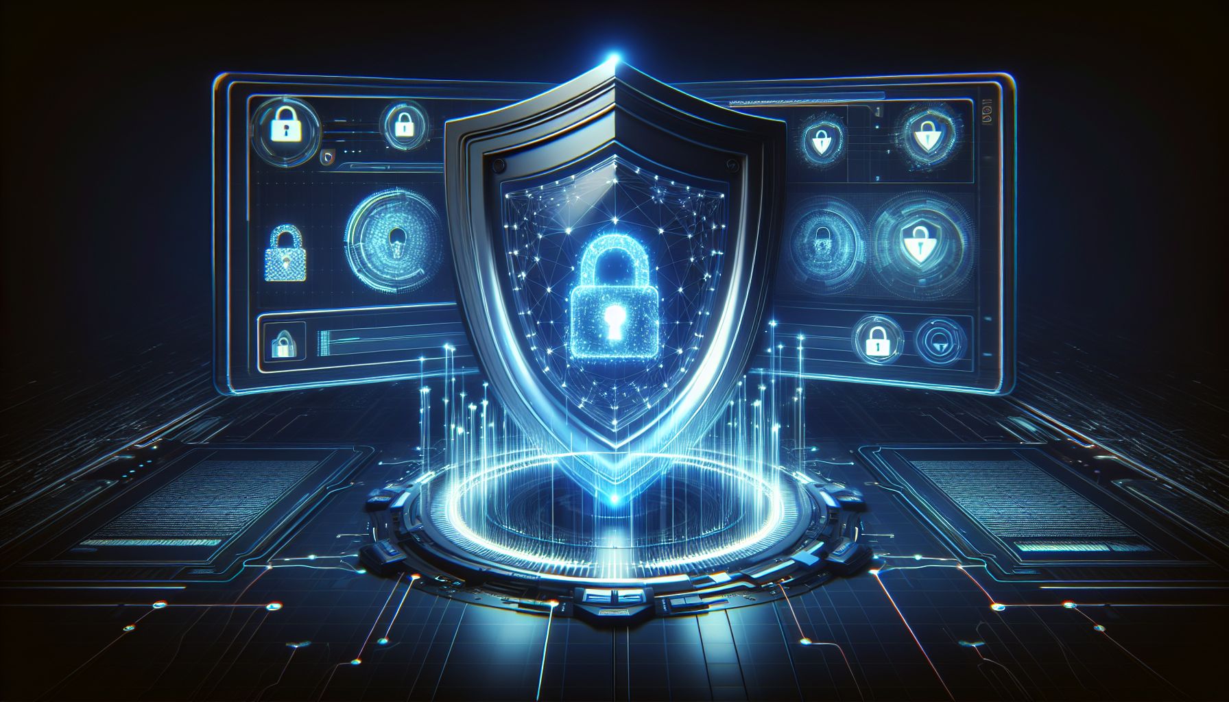 Secure online gaming dashboard with account protection features visible on screen