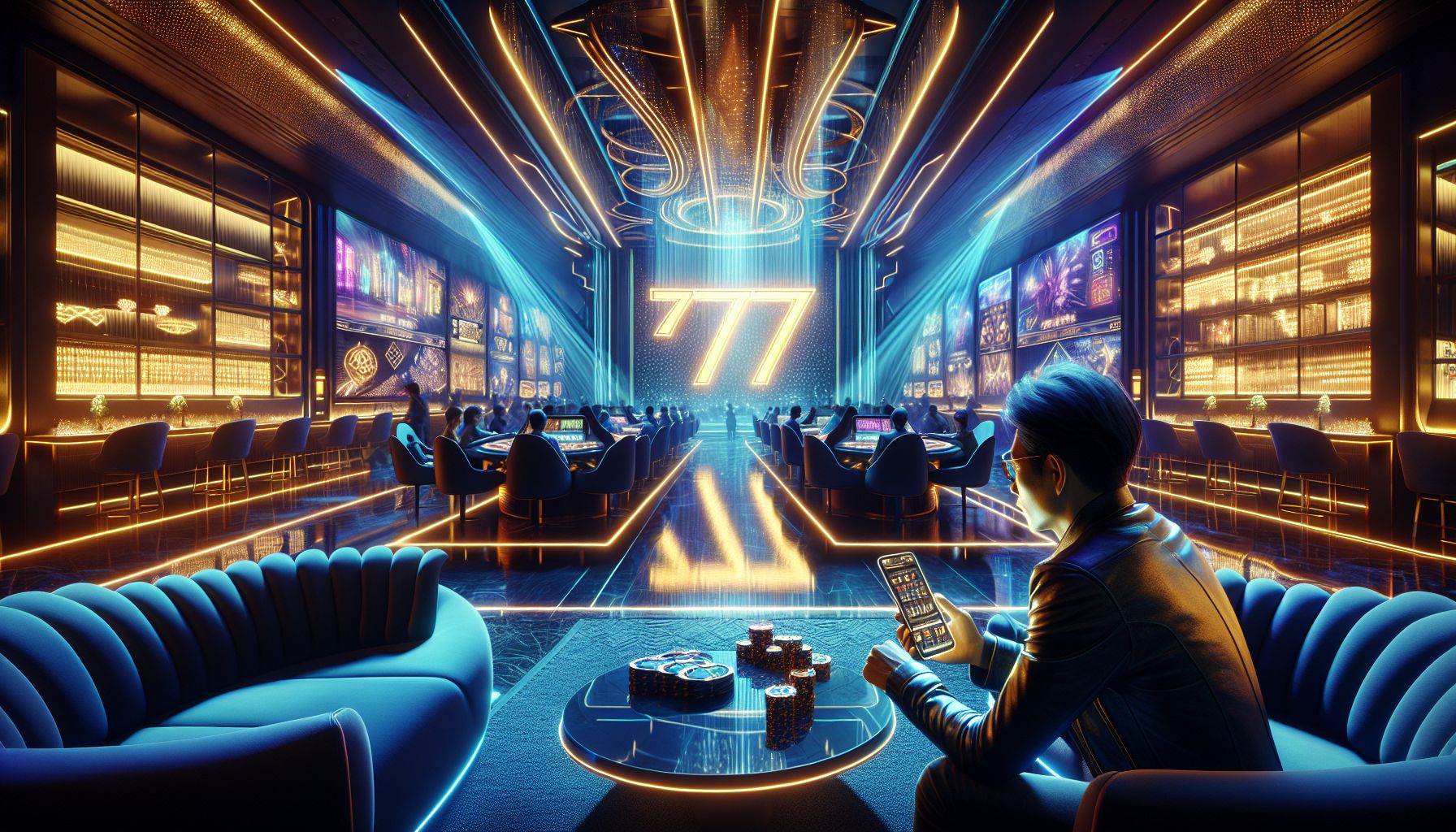Bangladesh casino player using a smartphone to access live games and slots on 7Z777
